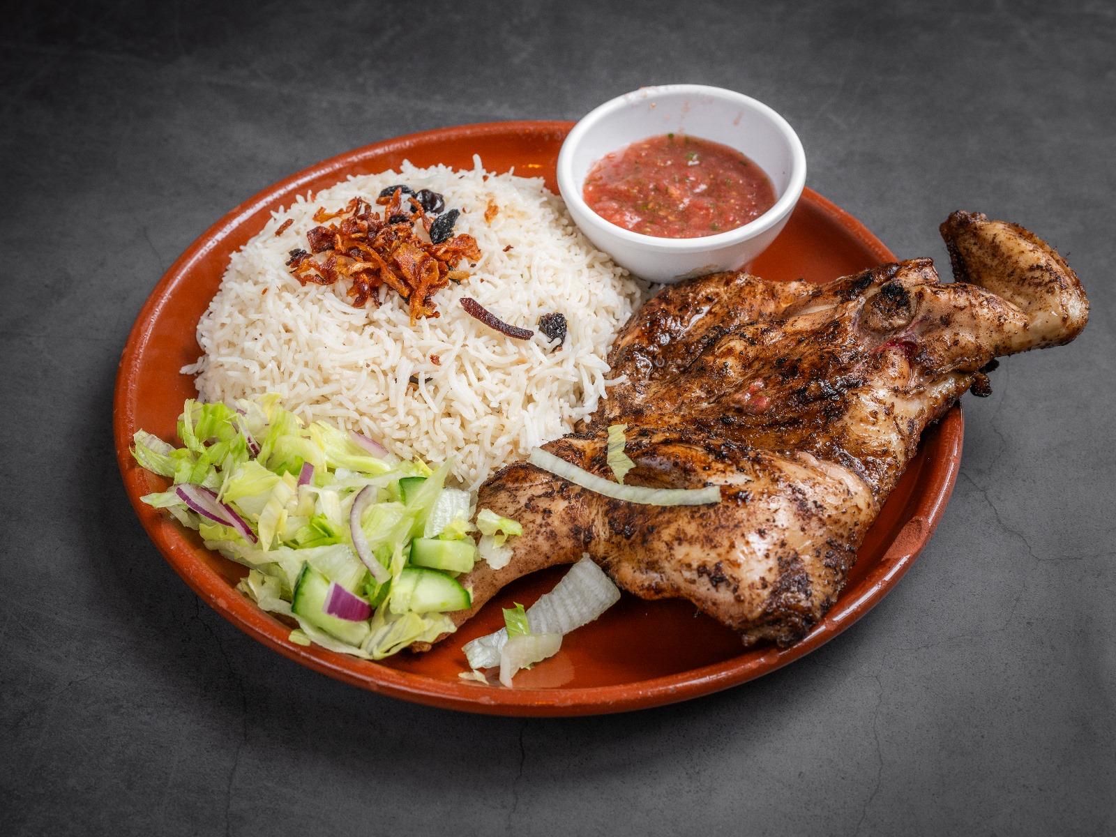 Chicken Zorbian - Yemeni spiced rice with grilled chicken